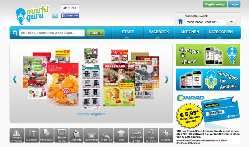 Screenshot: Marktguru.at