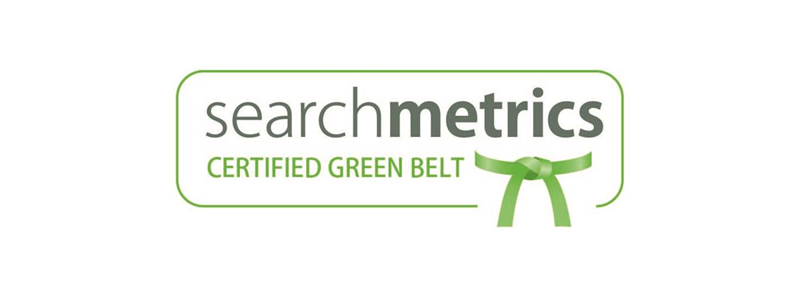 Das Green Belt Zertifikat von Searchmetrics. (Bildquelle: Searchmetrics)