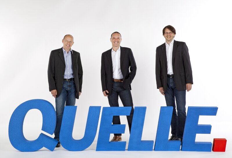 Von links nach rechts: Geschäftsführer Achim Güllmann, Geschäftsführer Harald Gutschi, Bereichsleiter Quelle Deutschland und Österreich Reinhard Lengauer. (Foto: Unito Group)