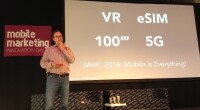 „Mobile Strategy – Brand and Business Transformation in the Mobile Tsunami“ hieß der Vortrag von Mark Wächter von MWC.mobi. (Foto: Redaktion)