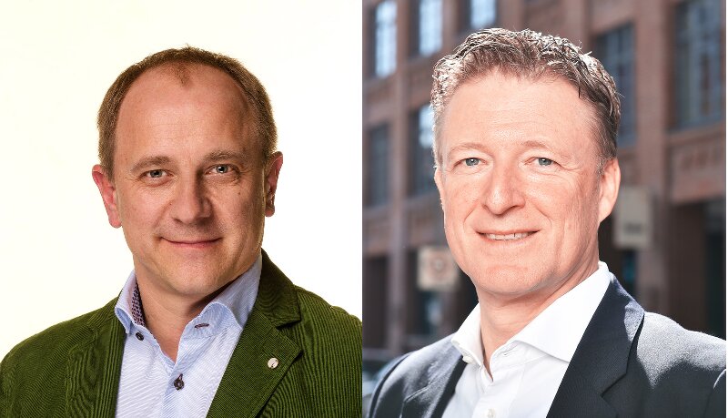 Peter Mayrhofer (twyn group) und Martin Hubert (nugg.ad). (Foto Copyright: twyn group/nugg.ad)